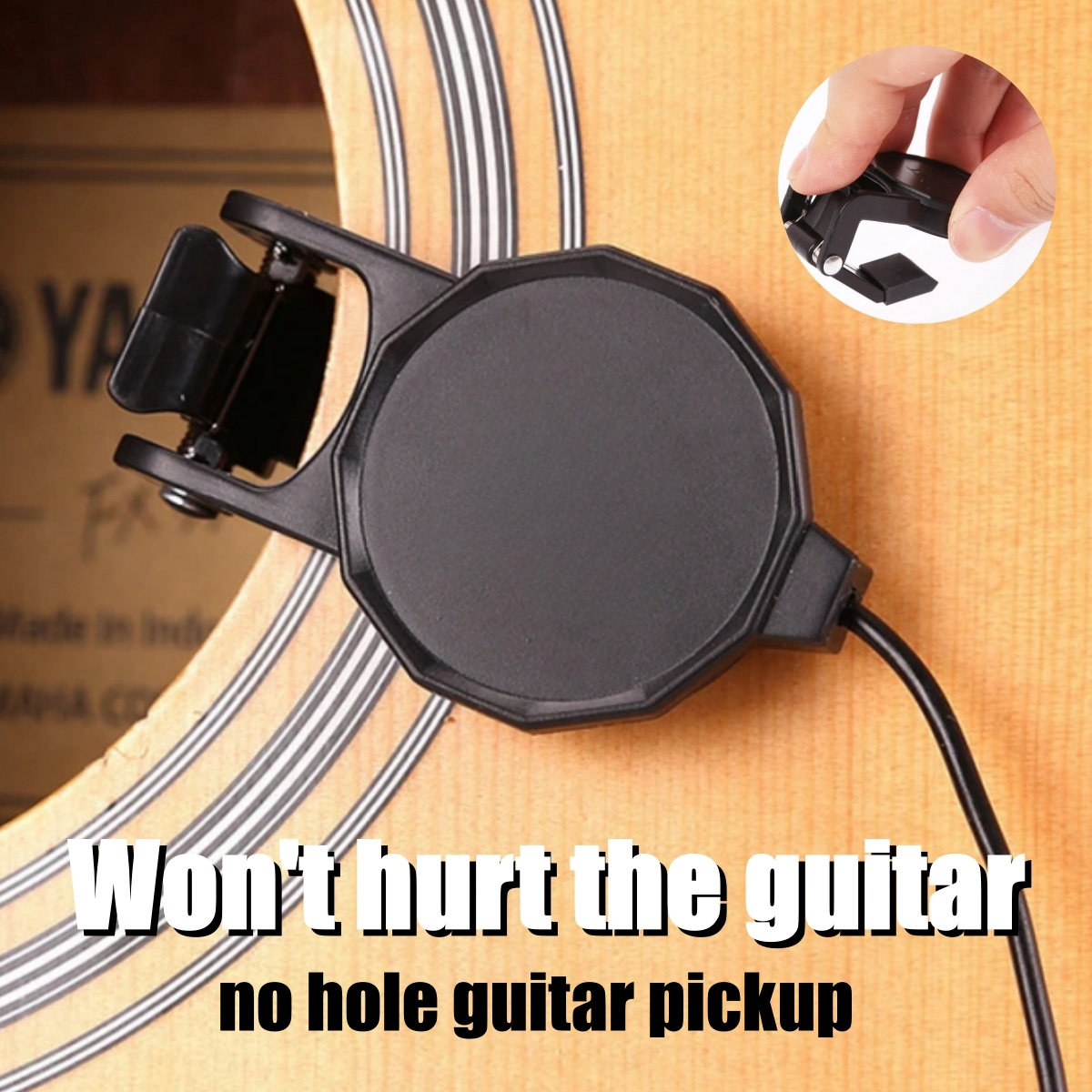 Musical Instrument Dulcimer - Audio Jack Clip On Pickup for