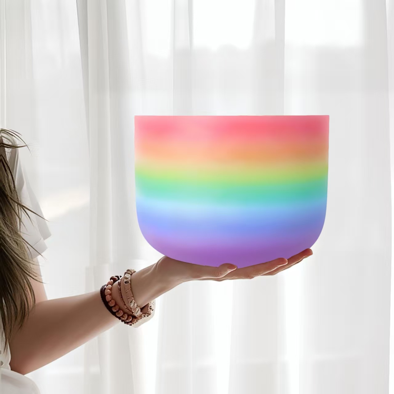 Musical Instrument All - Hye-eun 10inch Rainbow Crystal Singing Bowl