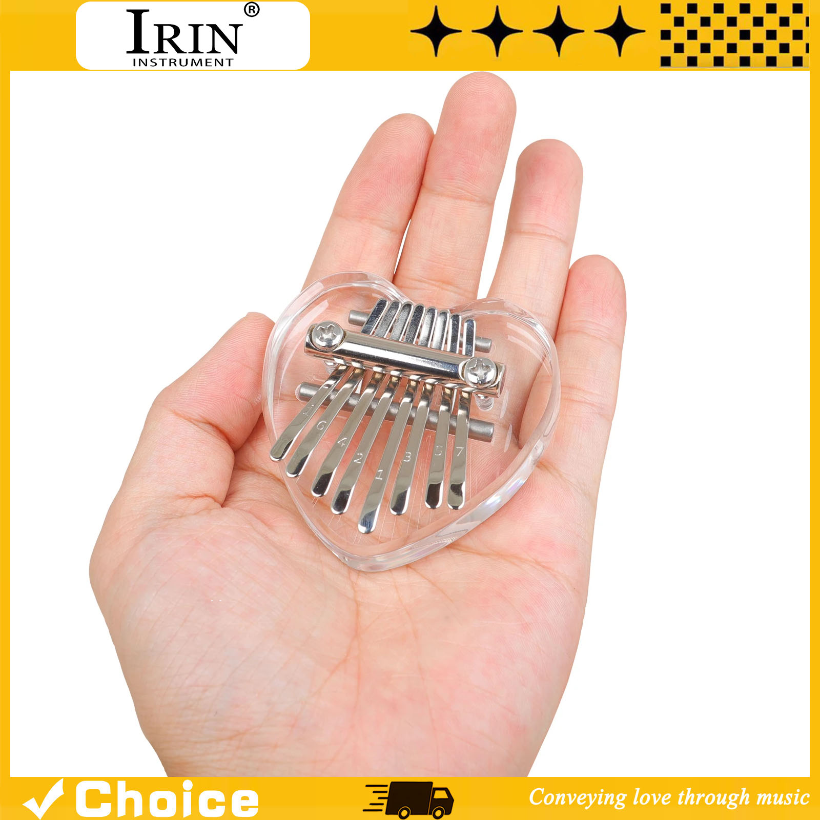Musical Instrument Kalimba - 8-Key Kalimba Mini Thumb Piano Acrylic