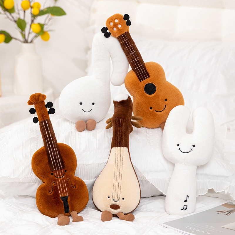 Musical Instrument Veena - Cute Musical Plush Toy Soft Violin