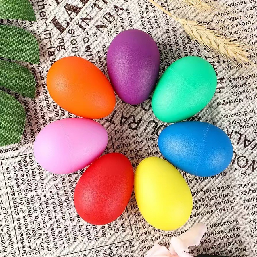 Musical Instrument Game - 2Pcs Egg Shakers Plastic Percussion Musical
