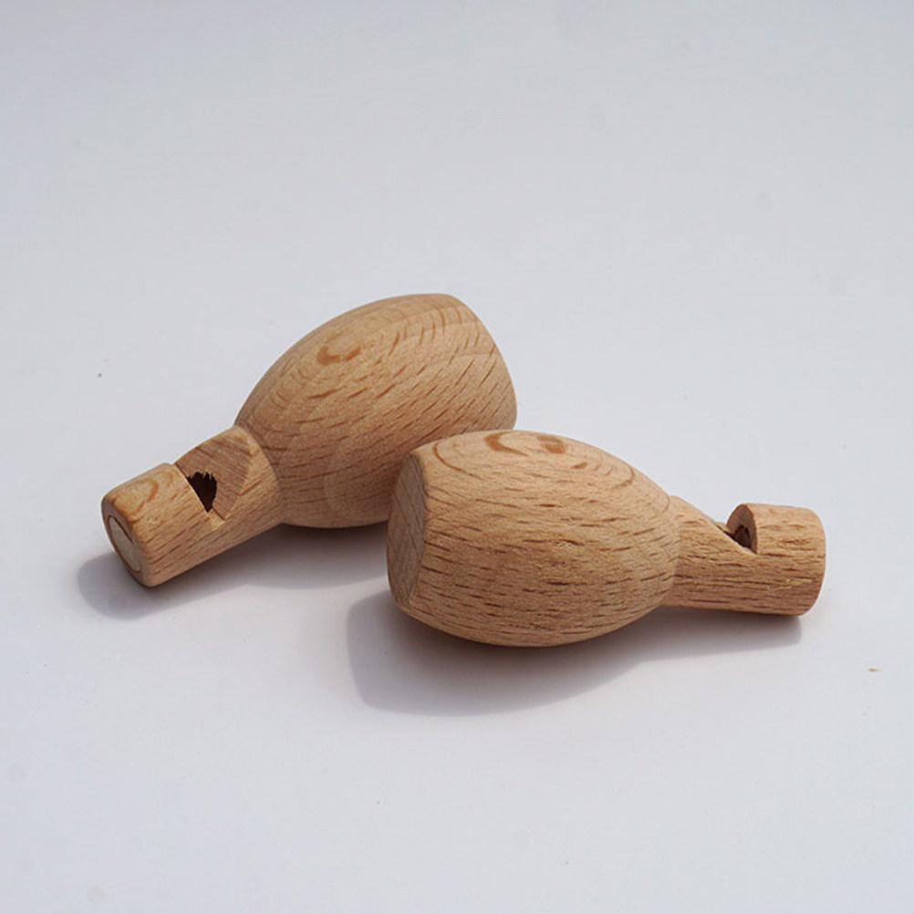 Musical Instrument Diy For Kids - 4Pcs Unfinished Wooden Whistle Kids Musical