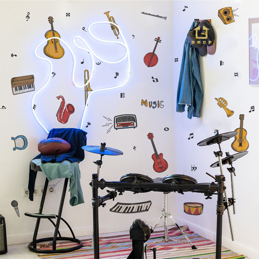 Musical Instruments Wall Stick - огляд і ціна Musical Instrument Diy For Kids