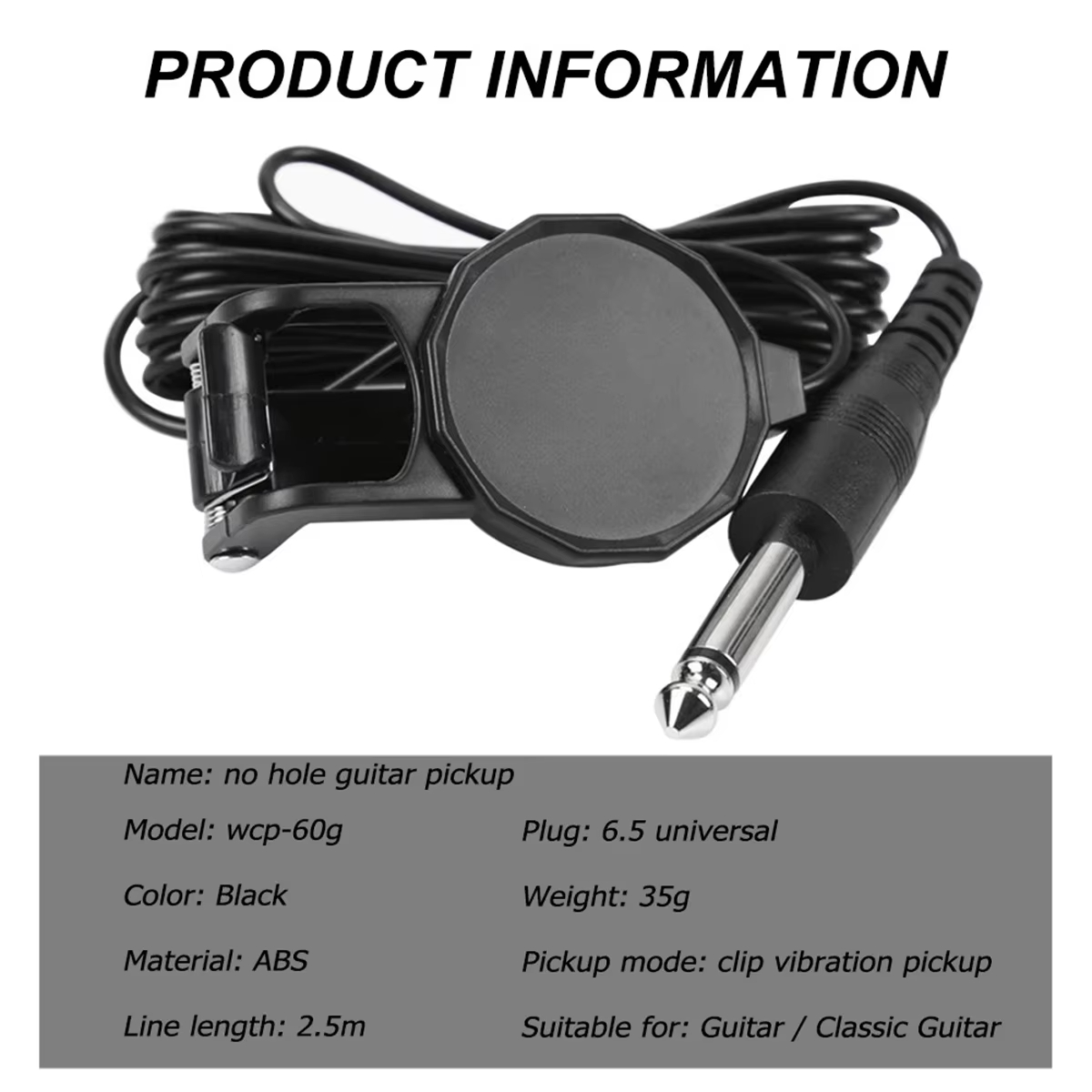 Audio Jack Clip On Pickup/2.5  - огляд і ціна Musical Instrument Dulcimer