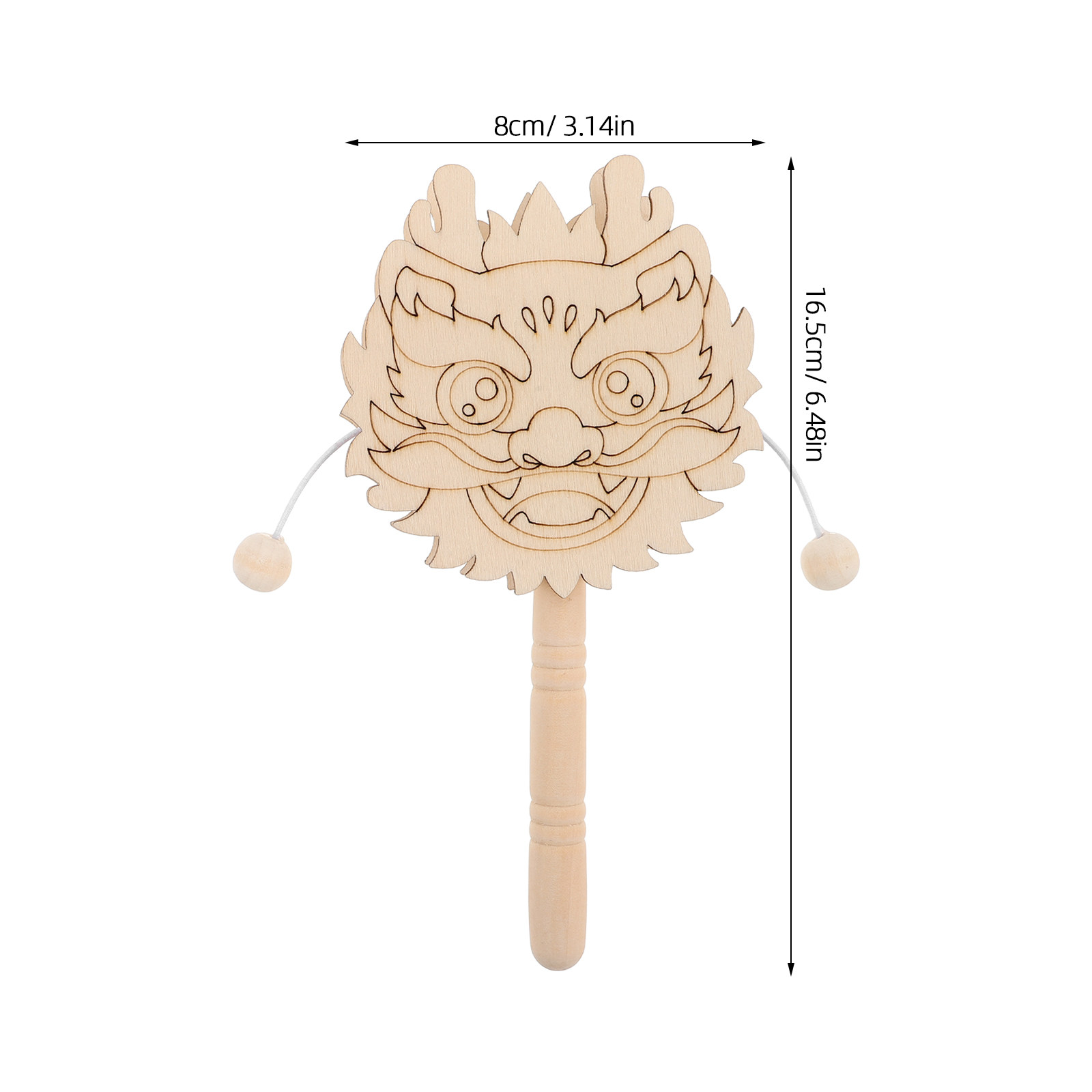 Unfinished Wooden Rattle Drum  - огляд і ціна Musical Instrument Diy For Kids