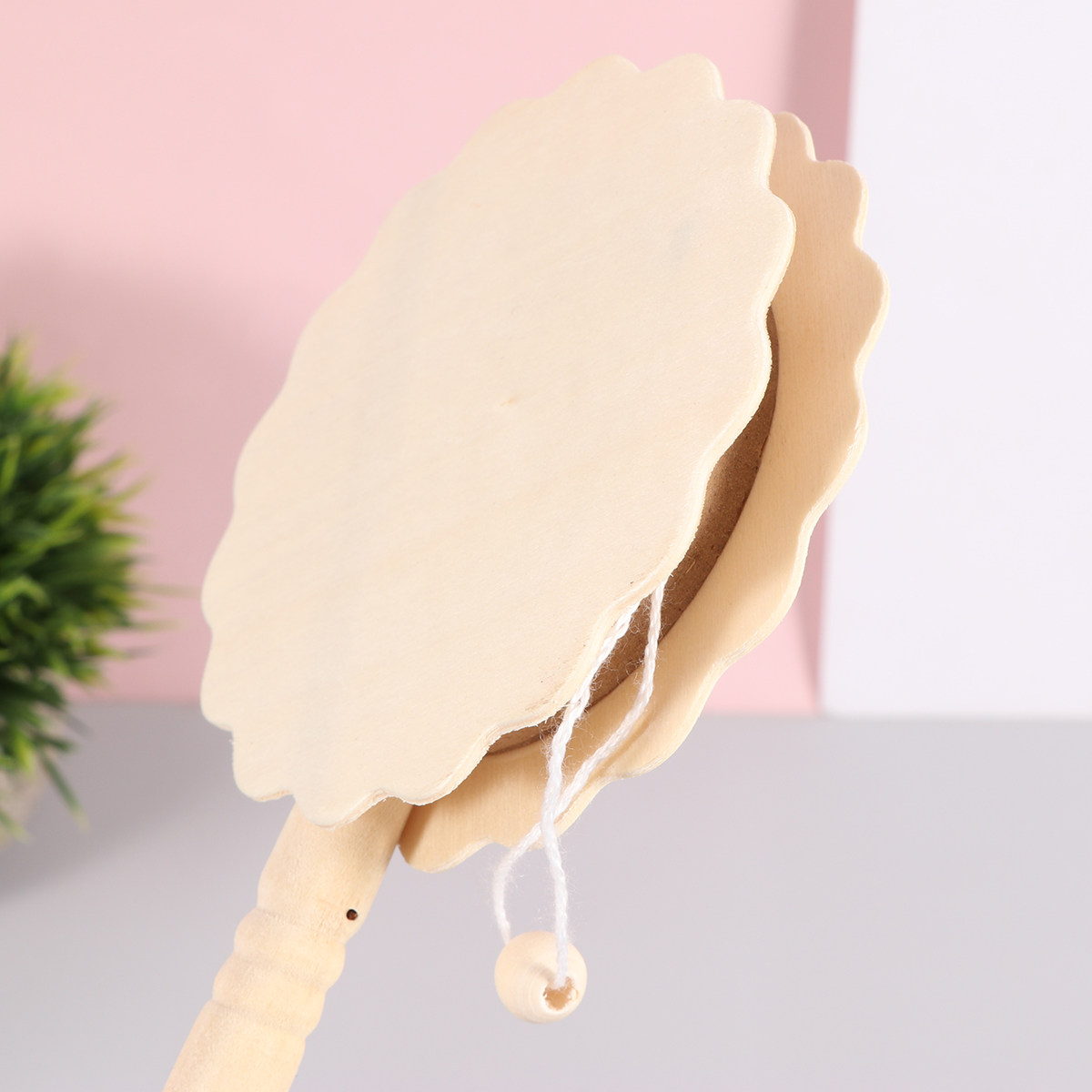 5Pcs A Drum Shaped Rattle Wood - огляд і ціна Musical Instrument Diy For Kids