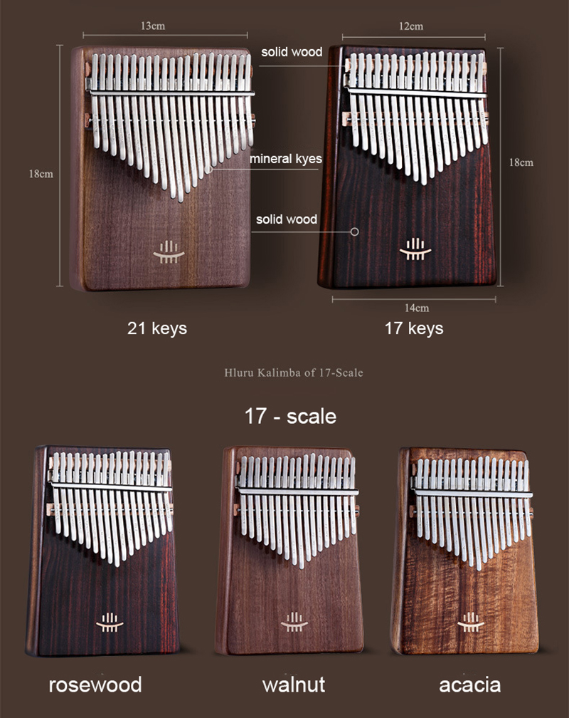 Hluru Kalimba 17 Keys with Hol - огляд і ціна Musical Instrument Kalimba
