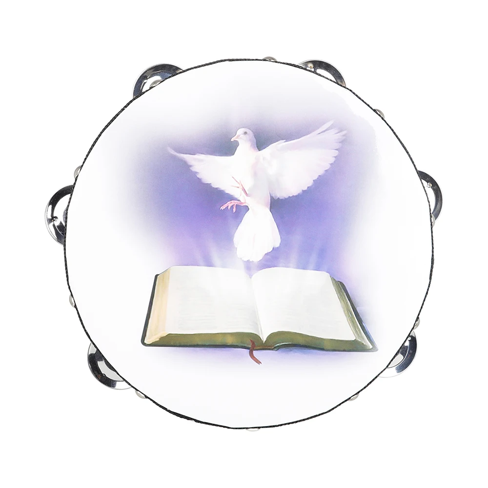 8 Inch Tambourine Peace Pigeon - огляд і ціна Musical Instrument Game