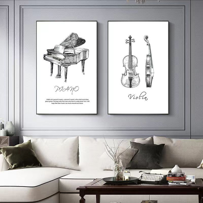 Canvas Painting Modern Minimal - огляд і ціна Musical Instrument Veena