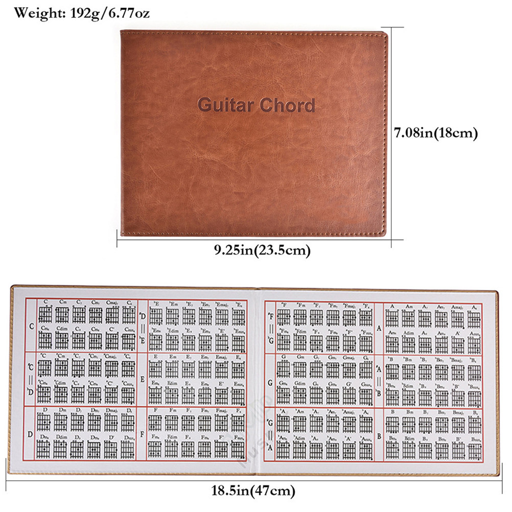 1Pcs Guitar Chord Book Brown P - огляд і ціна Musical Instrument All