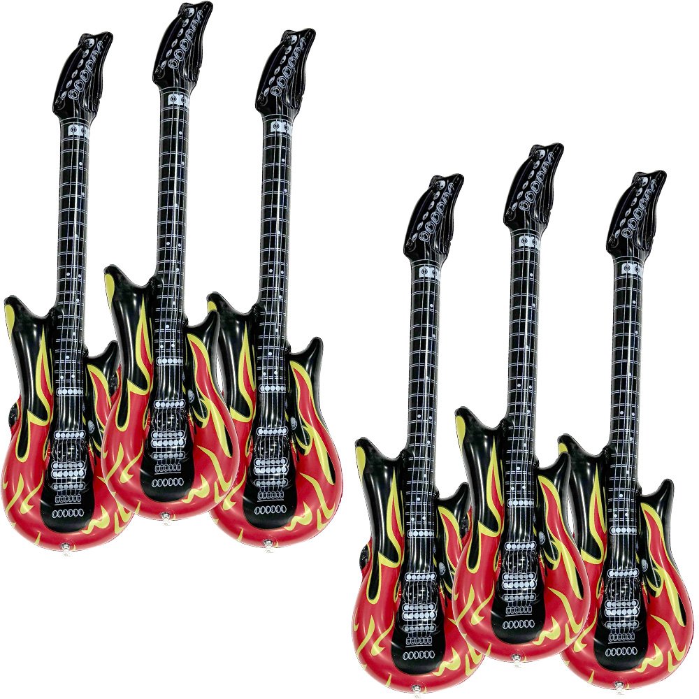 6-Piece Inflatable Flame Guita - огляд і ціна Musical Instrument Game