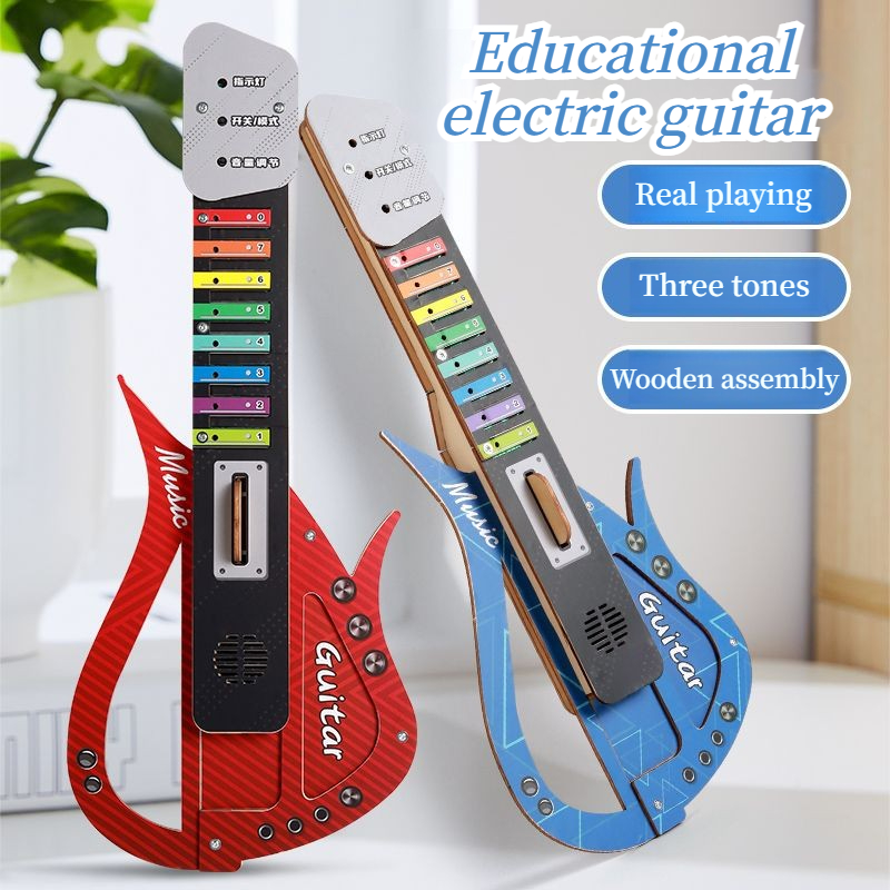 Wooden DIY Electric Guitar Kit - огляд і ціна Musical Instrument Diy For Kids