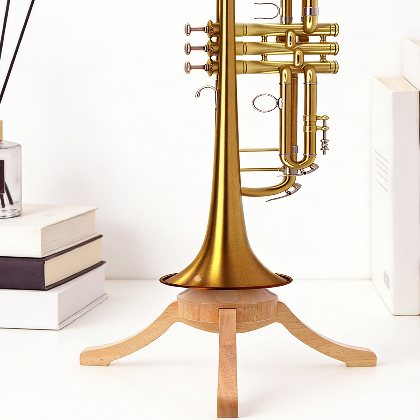 Wooden 4-Leg Trumpet Stand Det - огляд і ціна Musical Instrument Cornet