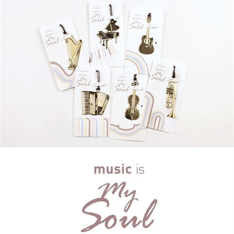 6pcs Music Metal Bookmark Gold - огляд і ціна Musical Instrument Veena