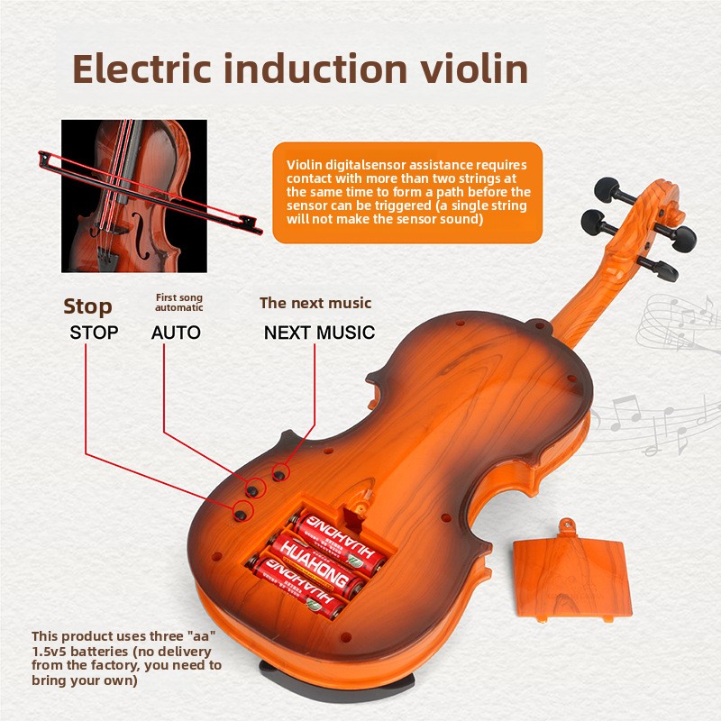 Acoustic Violin Toys Adjustabl - огляд і ціна Musical Instrument Veena