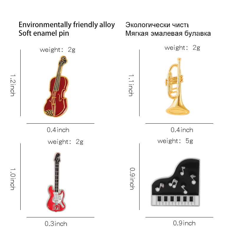 Concert Enamel Pin Piano Violi - огляд і ціна Musical Instrument Veena