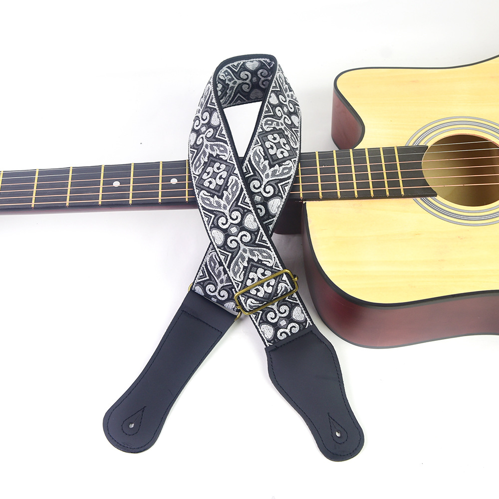Guitar Strap Embroidered Print - огляд і ціна Musical Instrument Dulcimer