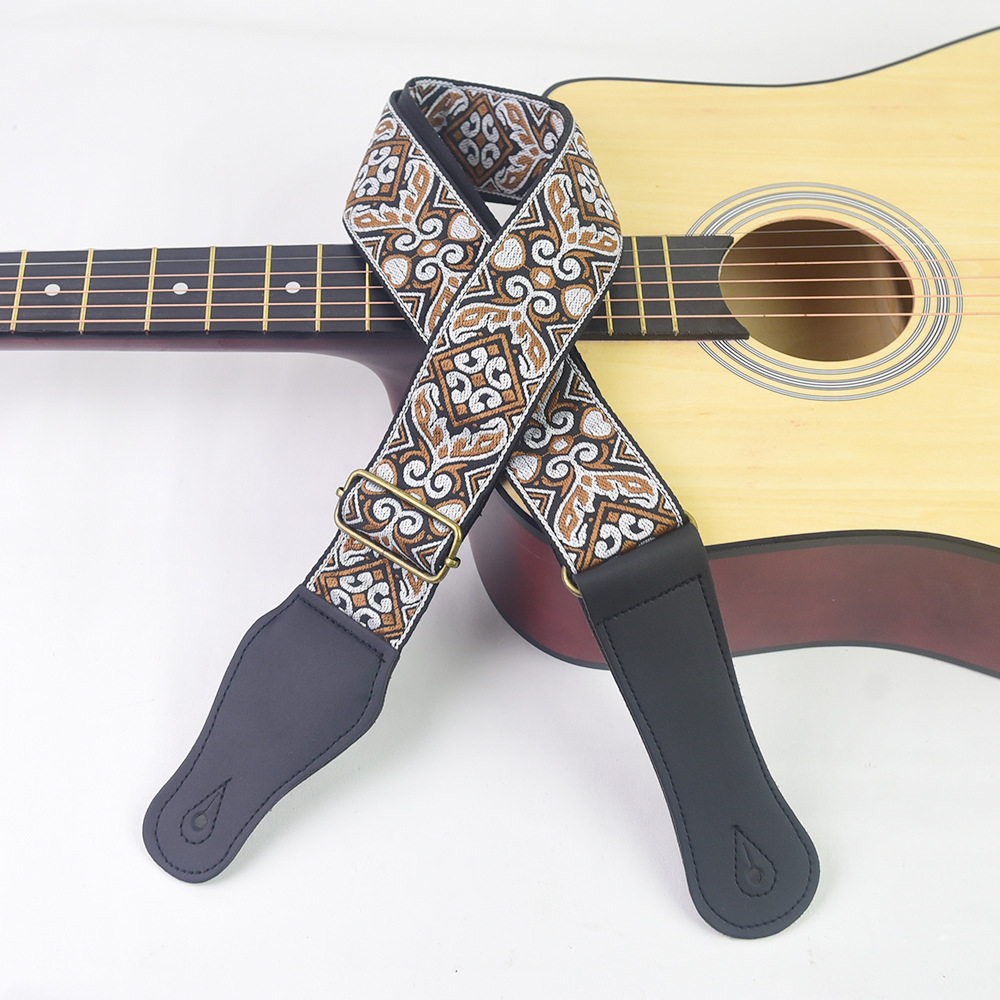 Guitar Strap Embroidered Print - огляд і ціна Musical Instrument Dulcimer