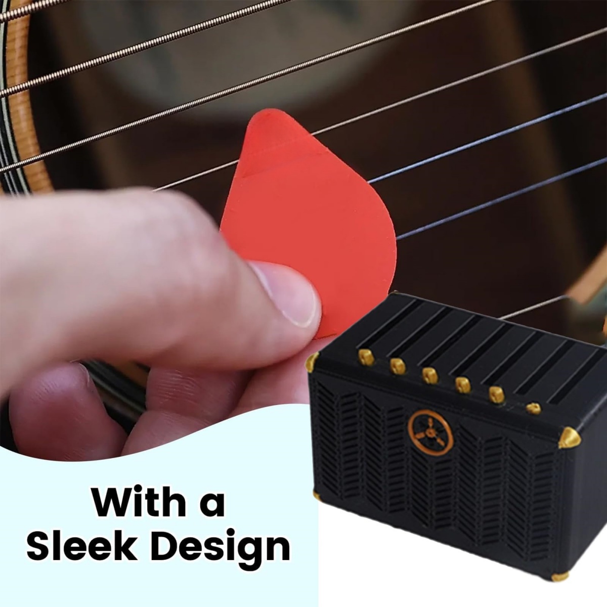 Guitar Pick Holder, 3D Printed - огляд і ціна Musical Instrument Cajon