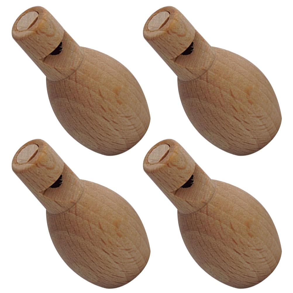 4Pcs Unfinished Wooden Whistle - огляд і ціна Musical Instrument Diy For Kids