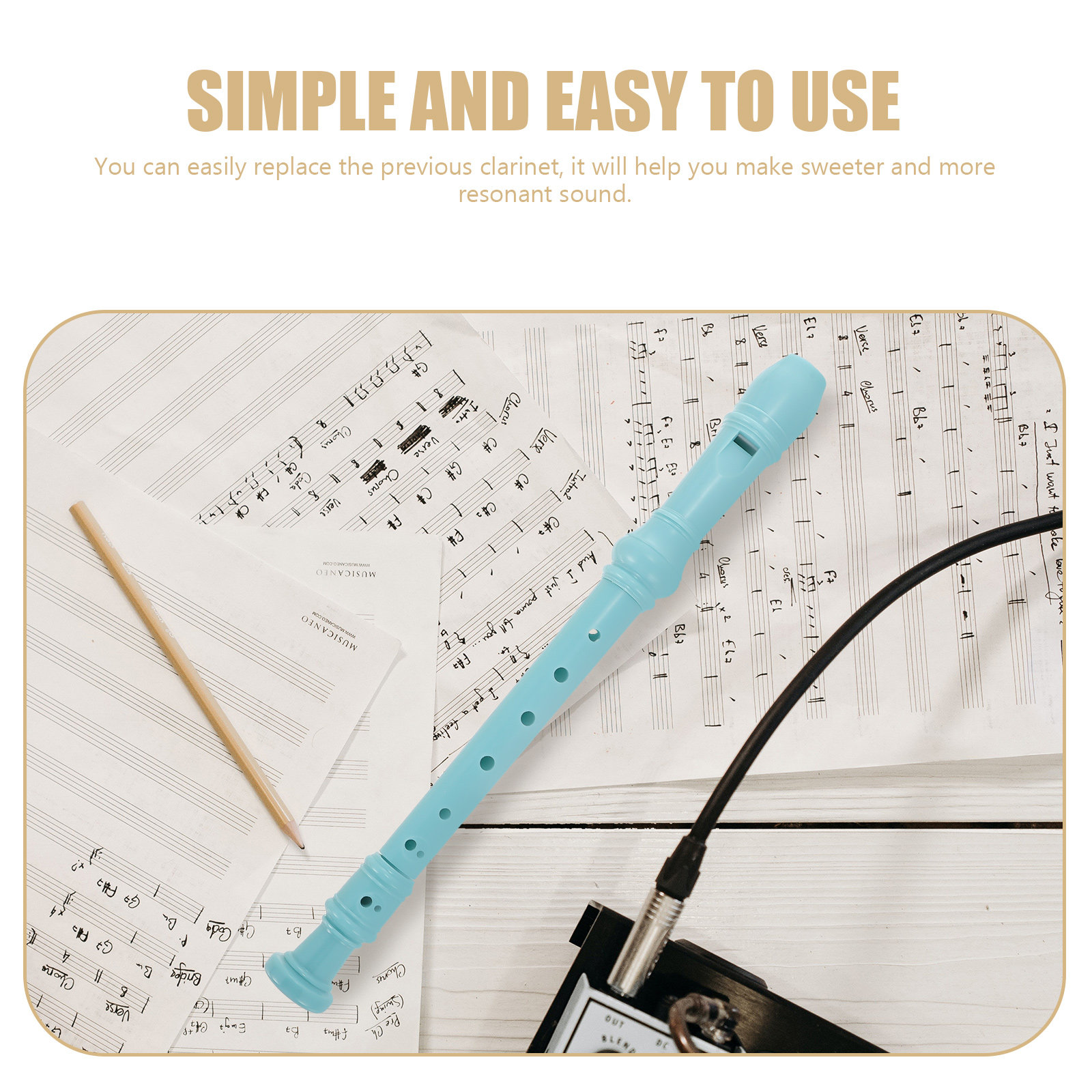Plastic Clarinet Beginner Reco - огляд і ціна Musical Instrument Recorder